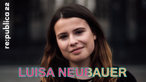 Porträtfoto von #rp22-Sprecherin Luisa Neubauer