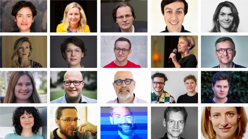 Visual mit Fotos einiger Speaker aus dem CfP zur #rp24. Mit dabei sind: Carla Hustedt, Elisa Lindinger, Anna-Lena von Hodenberg, Simon Höher, Arne Semsrott, Bijan Moini, Sara Maria Manzo, Jochen Wegner, Susanne Amann, Julia Behre, Annika Joeres, Bernhard Pörksen, Barbara Blaha, Matthias Spielkamp, Charlotte Kunath, Dax Werner, Moritz Hürtgen, Ren Loren Britton, Iz Paehr, Leonhard Dobusch & Mark Surman.