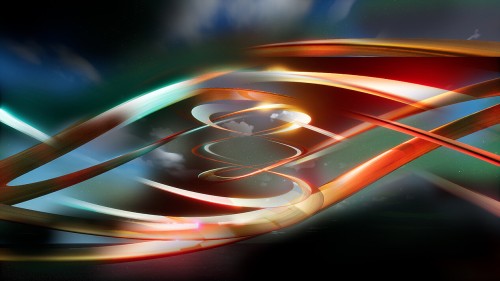 Abstract and Colorfull 3D Spirals