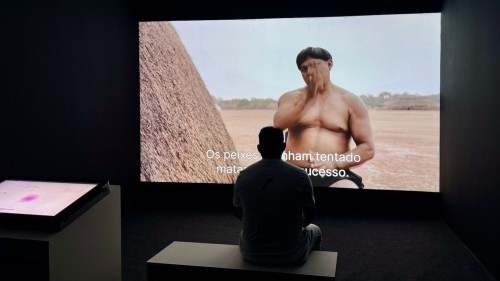 Xingu Entangled exhibition view at Existência Numérica, Rio de Janeiro, 2024
