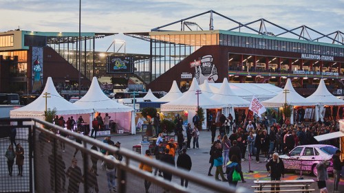 Das Heiligengeisteld vor dem Millerntor-Stadion