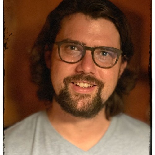 cis-mann, bart, brille, portrait