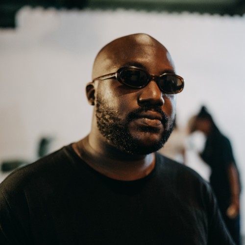 a portrait of elihu on a set in Ghana