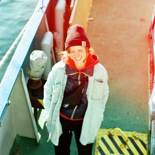 Steffi Groth auf dem Seenotrettungsschiff Sea Punk One